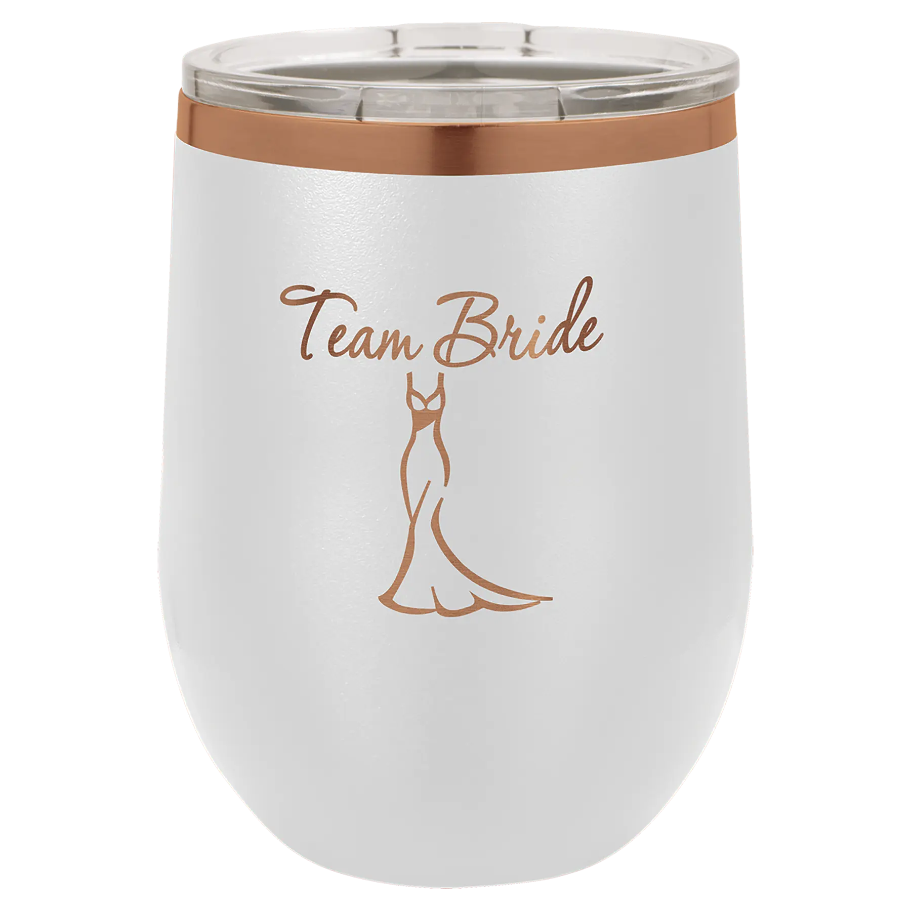 Custom Insulated Stainless Steel Stemless Wine Tumblers for Business | Logo + Text | Polar Camel® 