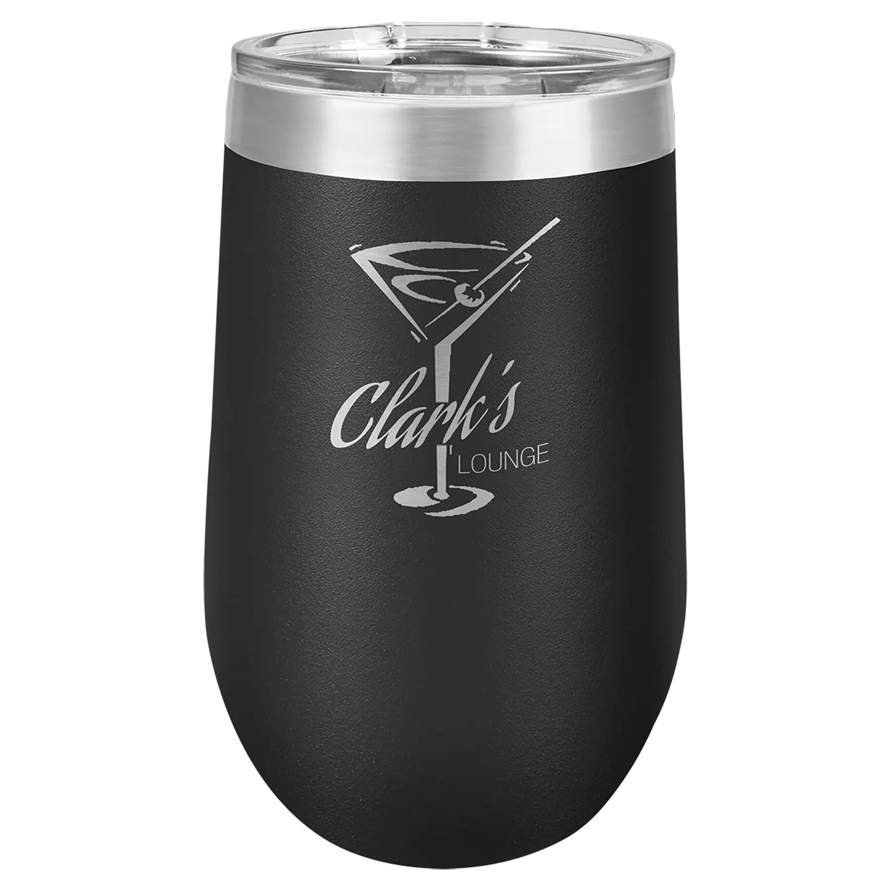 Custom Insulated Stainless Steel Stemless Wine Tumblers for Business | Logo + Text | Polar Camel® 