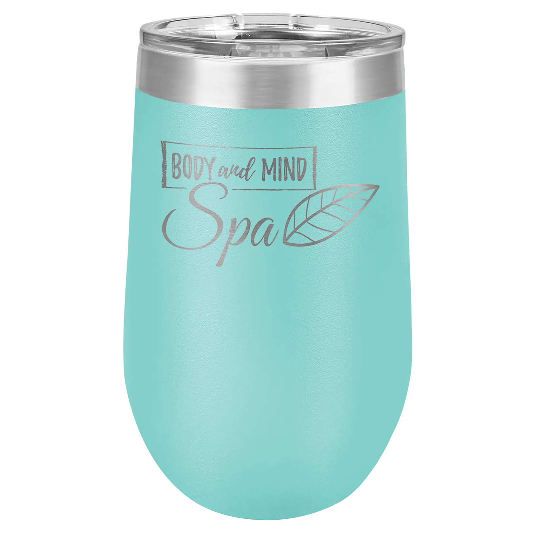 Custom Insulated Stainless Steel Stemless Wine Tumblers for Business | Logo + Text | Polar Camel® 