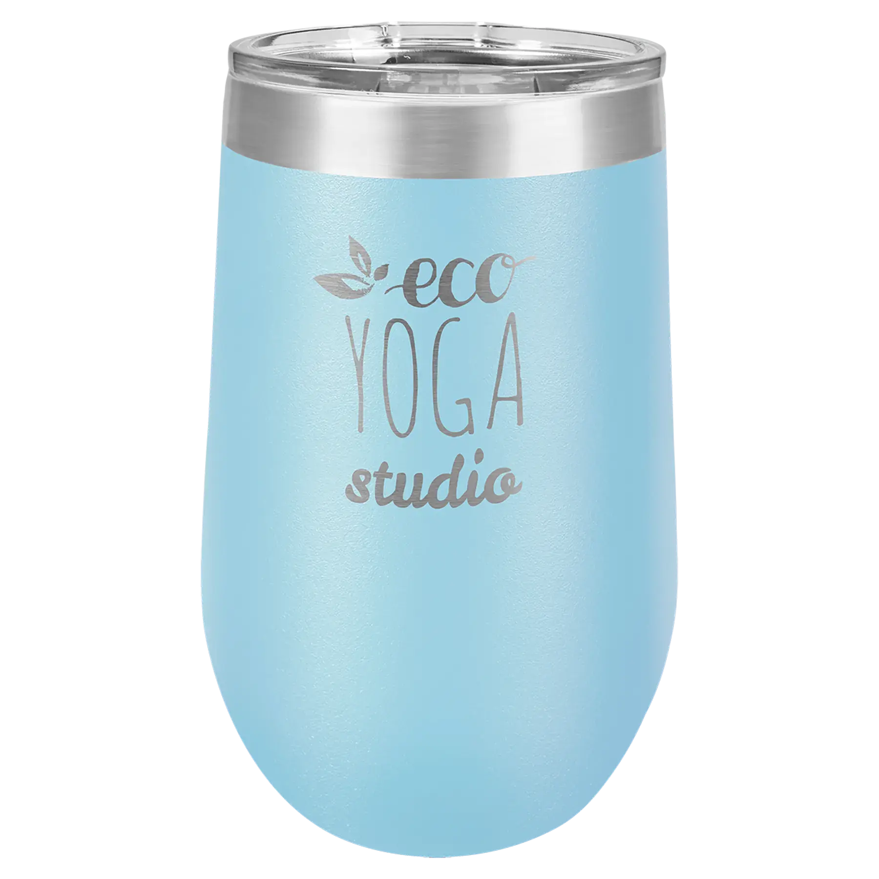 Custom Insulated Stainless Steel Stemless Wine Tumblers for Business | Logo + Text | Polar Camel® 