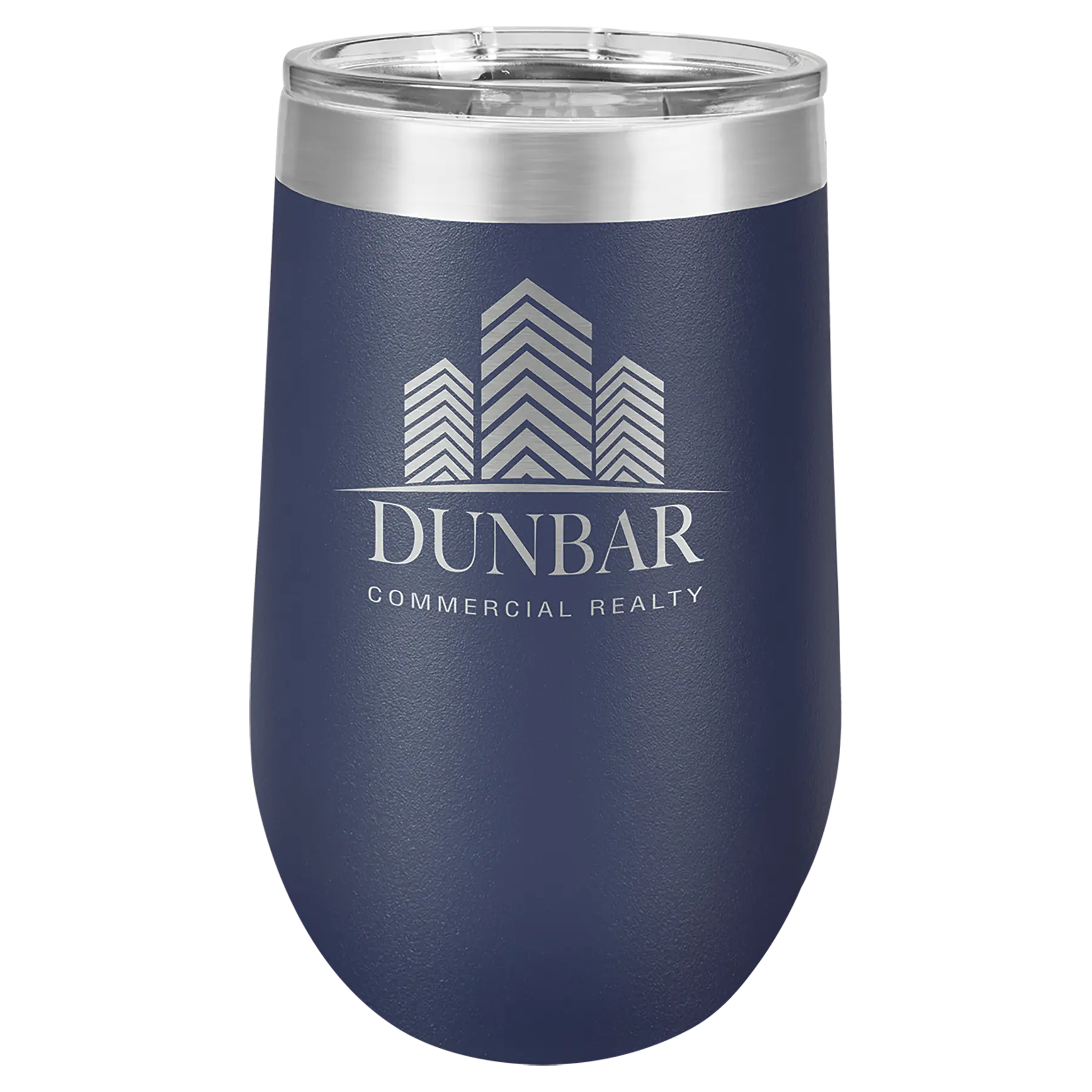 Custom Insulated Stainless Steel Stemless Wine Tumblers for Business | Logo + Text | Polar Camel® 