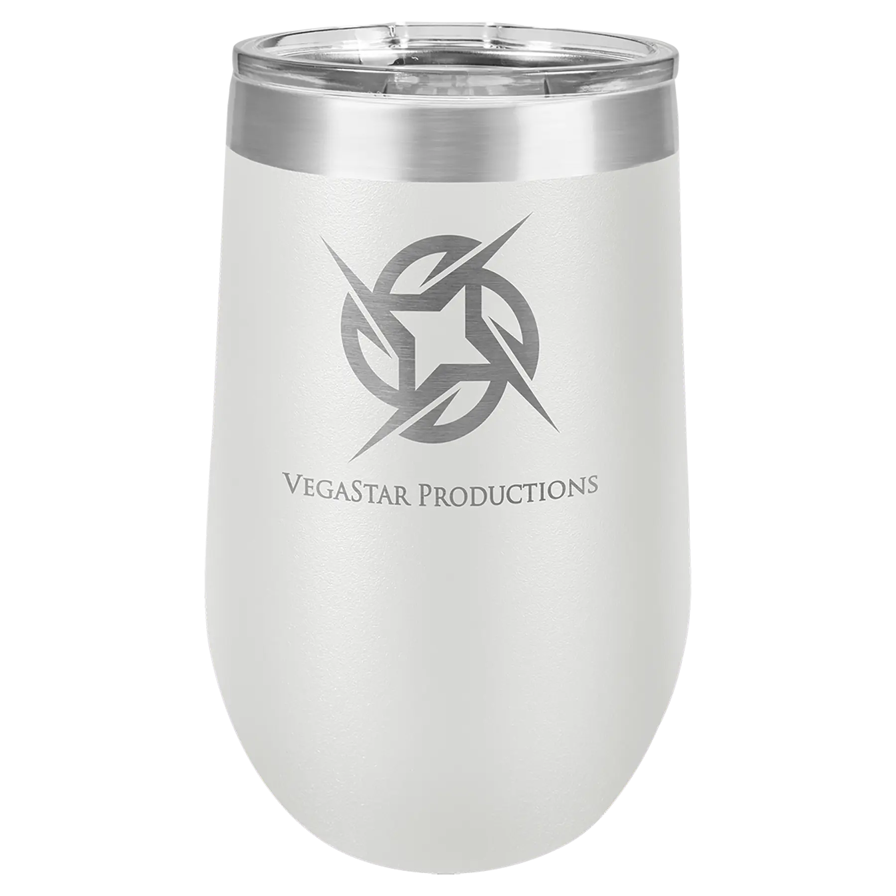 Custom Insulated Stainless Steel Stemless Wine Tumblers for Business | Logo + Text | Polar Camel® 