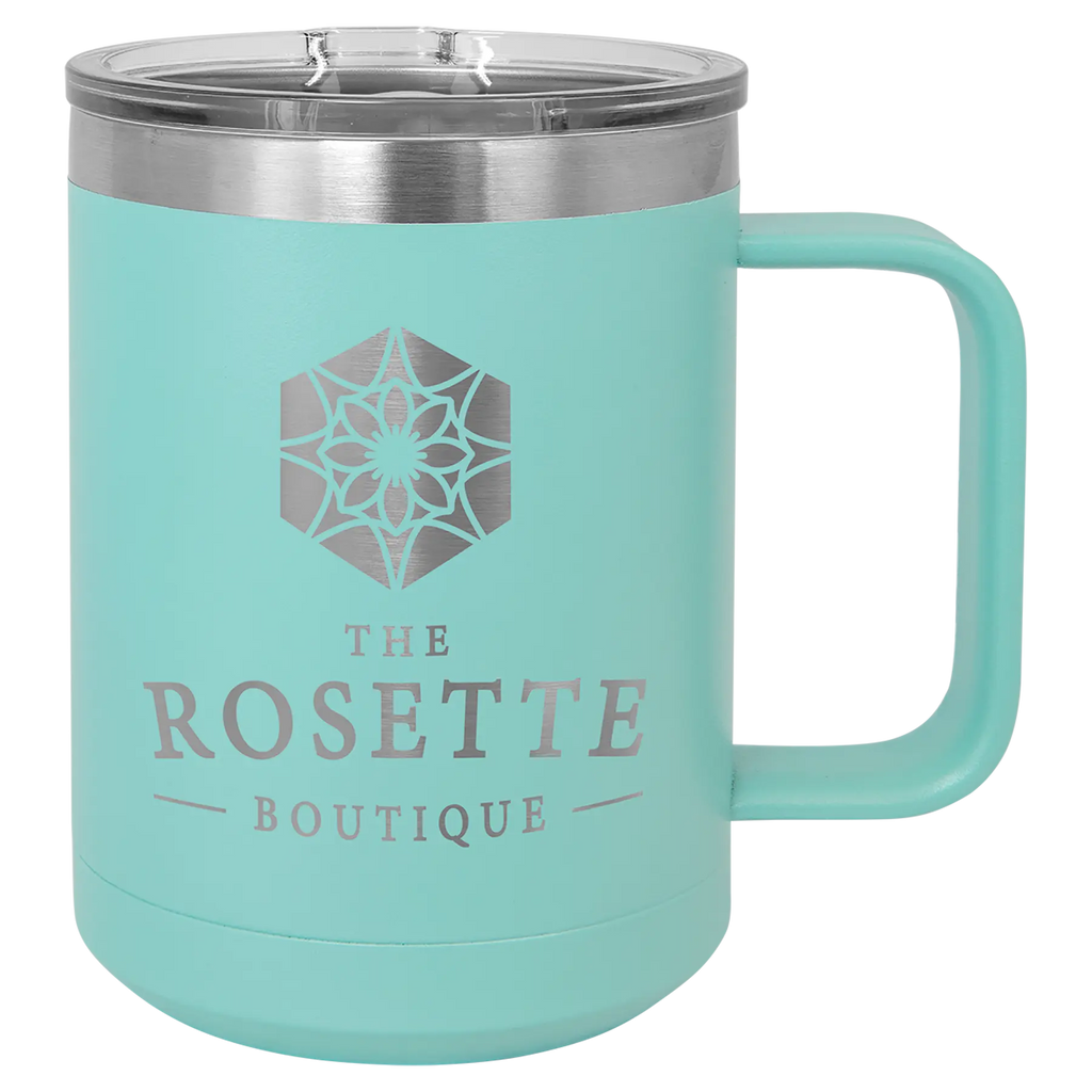 Custom Insulated Stainless Steel Travel Mugs for Business | Logo + Text | Polar Camel® 