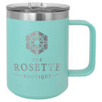 Custom Insulated Stainless Steel Travel Mugs for Business | Logo + Text | Polar Camel® 