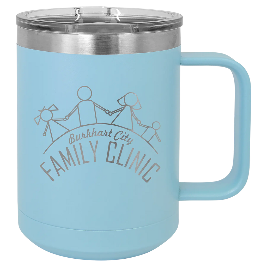 Custom Insulated Stainless Steel Travel Mugs for Business | Logo + Text | Polar Camel® 