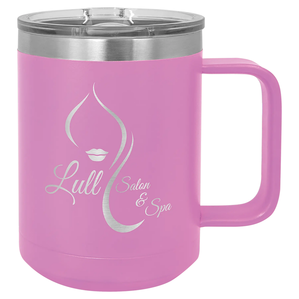 Custom Insulated Stainless Steel Travel Mugs for Business | Logo + Text | Polar Camel® 