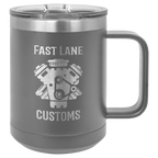 Custom Insulated Stainless Steel Travel Mugs for Business | Logo + Text | Polar Camel® 