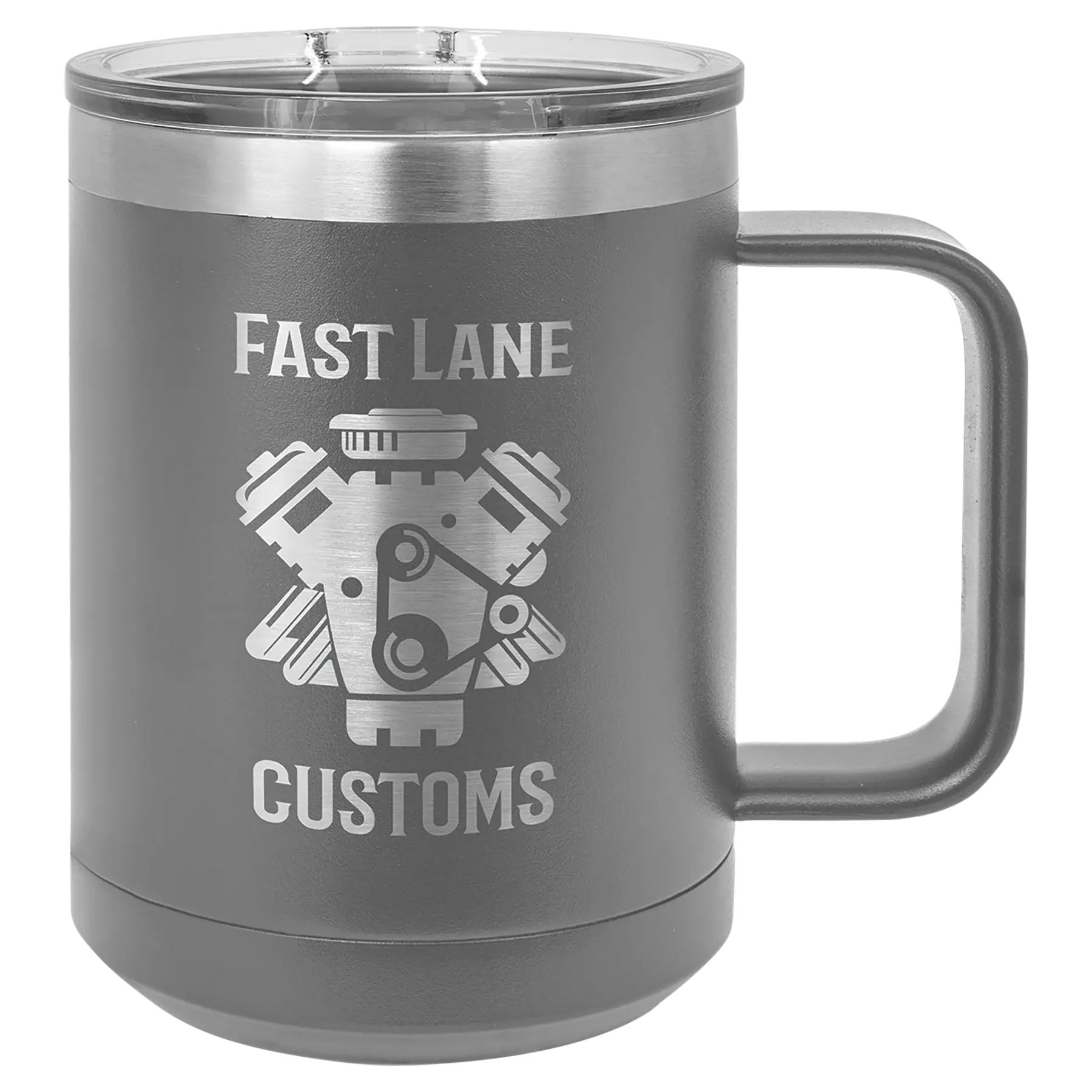 Custom Insulated Stainless Steel Travel Mugs for Business | Logo + Text | Polar Camel® 