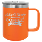 Custom Insulated Stainless Steel Travel Mugs for Business | Logo + Text | Polar Camel® 