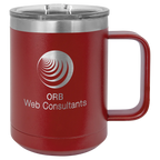 Custom Insulated Stainless Steel Travel Mugs for Business | Logo + Text | Polar Camel® 