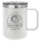 Custom Insulated Stainless Steel Travel Mugs for Business | Logo + Text | Polar Camel® 