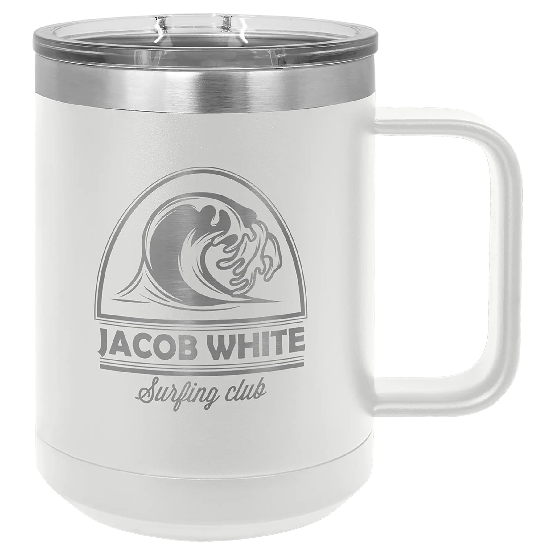Custom Insulated Stainless Steel Travel Mugs for Business | Logo + Text | Polar Camel® 