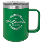 Custom Insulated Stainless Steel Travel Mugs for Business | Logo + Text | Polar Camel® 