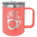 Custom Insulated Stainless Steel Travel Mugs for Business | Logo + Text | Polar Camel® 