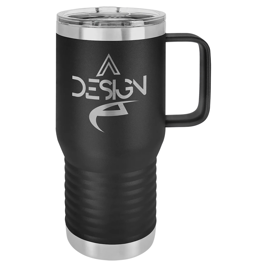 Custom Insulated Stainless Steel Travel Mugs for Business | Logo + Text | Polar Camel® 