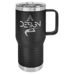 Custom Insulated Stainless Steel Travel Mugs for Business | Logo + Text | Polar Camel® 