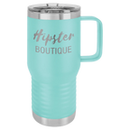 Custom Insulated Stainless Steel Travel Mugs for Business | Logo + Text | Polar Camel® 