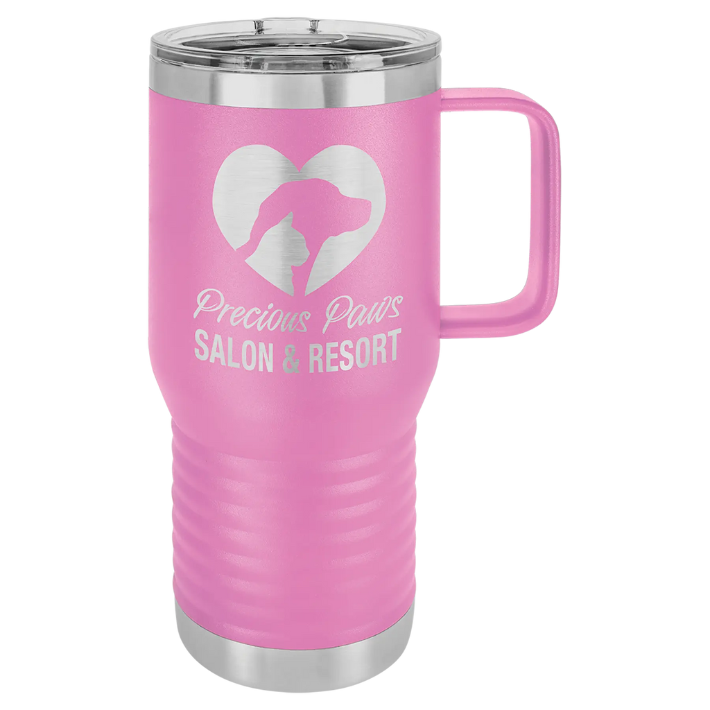 Custom Insulated Stainless Steel Travel Mugs for Business | Logo + Text | Polar Camel® 