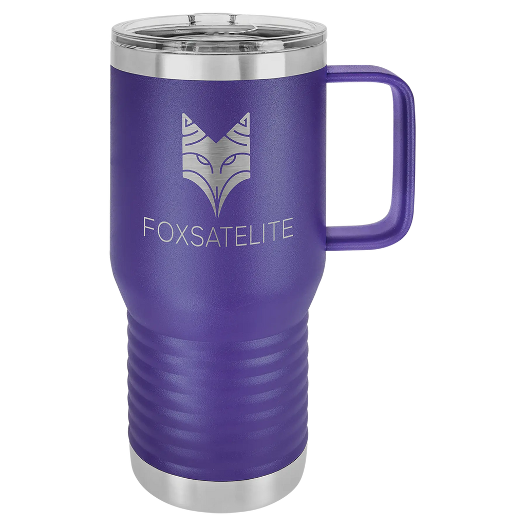 Custom Insulated Stainless Steel Travel Mugs for Business | Logo + Text | Polar Camel® 
