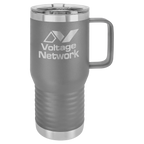 Custom Insulated Stainless Steel Travel Mugs for Business | Logo + Text | Polar Camel® 