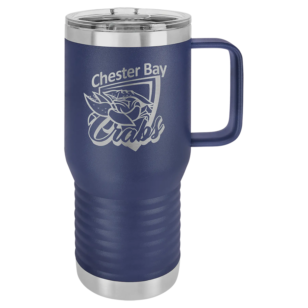 Custom Insulated Stainless Steel Travel Mugs for Business | Logo + Text | Polar Camel® 