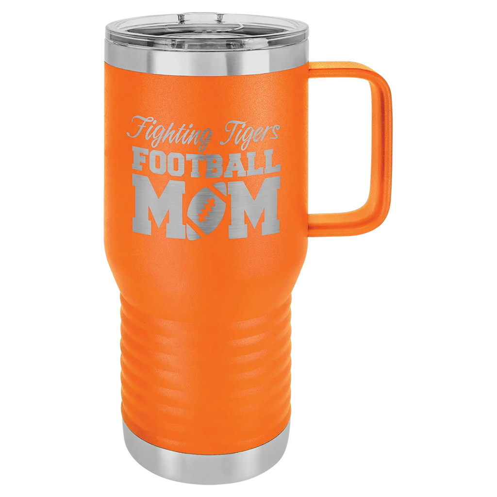 Custom Insulated Stainless Steel Travel Mugs for Business | Logo + Text | Polar Camel® 