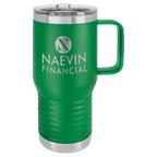 Custom Insulated Stainless Steel Travel Mugs for Business | Logo + Text | Polar Camel® 