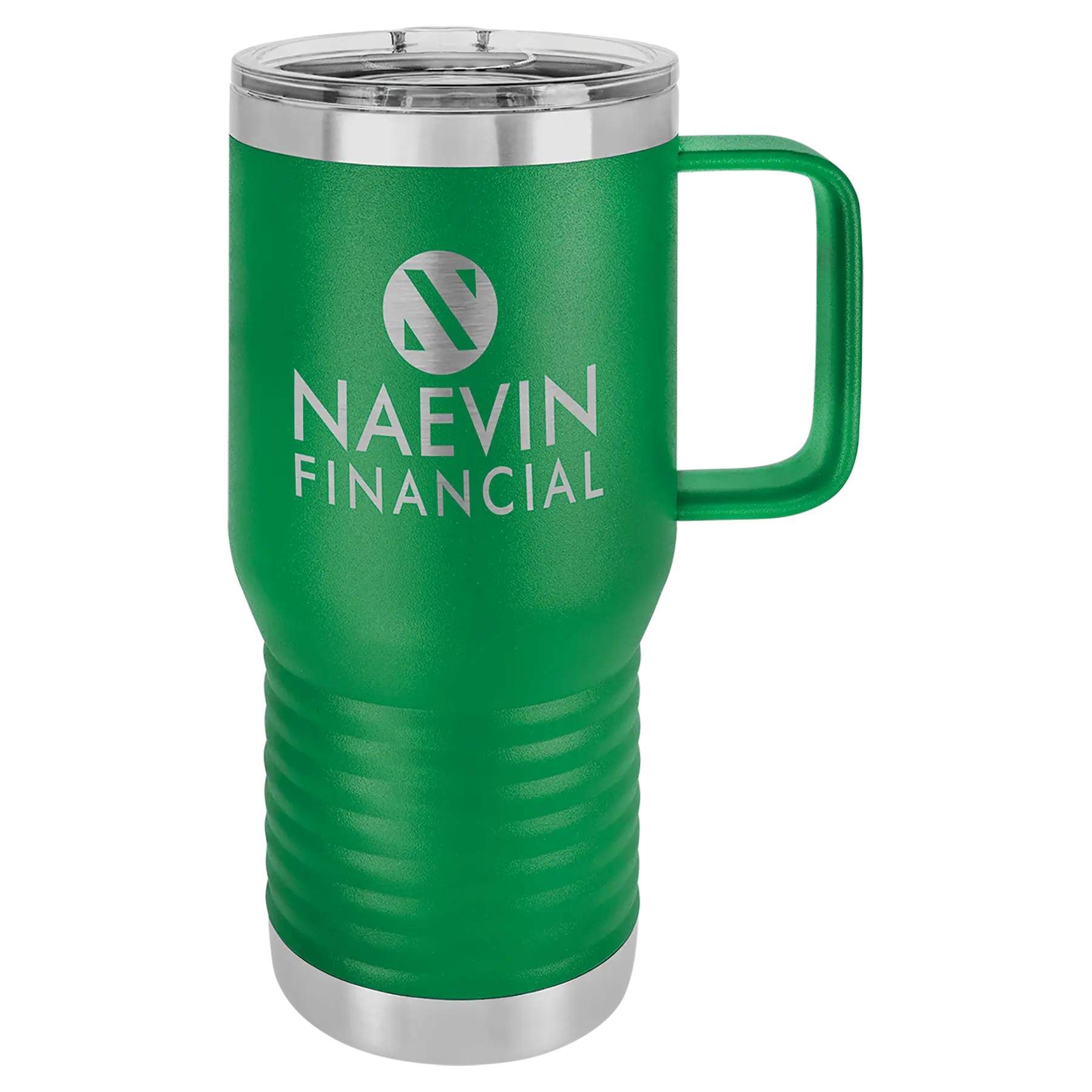 Custom Insulated Stainless Steel Travel Mugs for Business | Logo + Text | Polar Camel® 