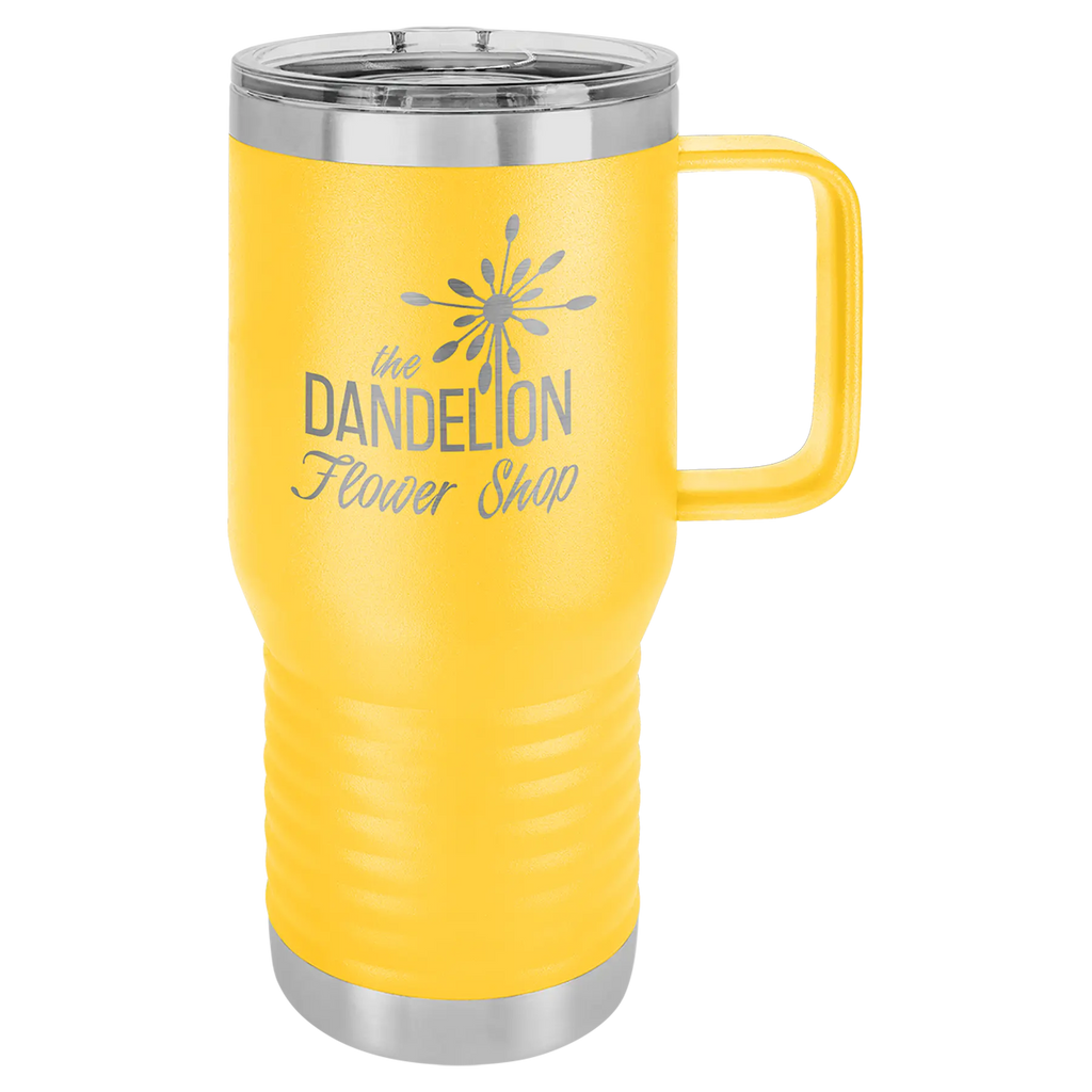 Custom Insulated Stainless Steel Travel Mugs for Business | Logo + Text | Polar Camel® 