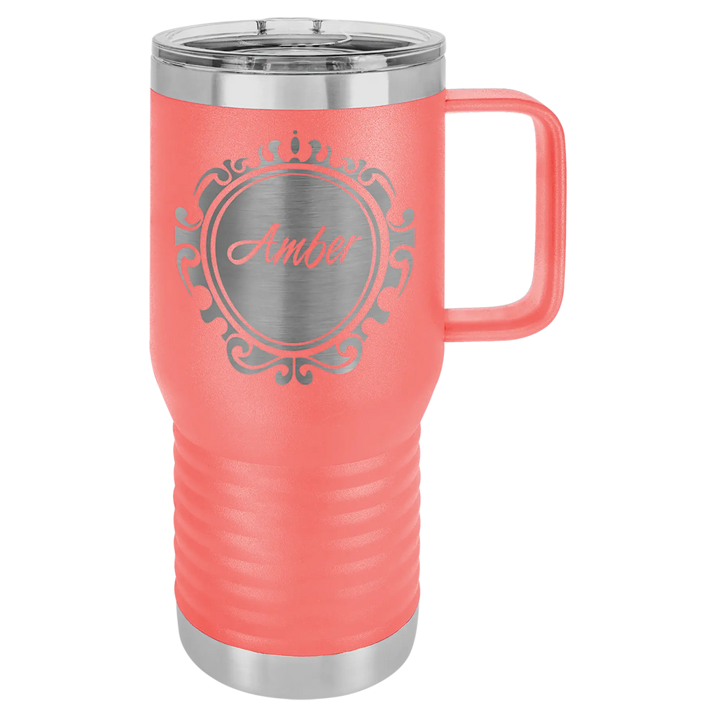 Custom Insulated Stainless Steel Travel Mugs for Business | Logo + Text | Polar Camel® 