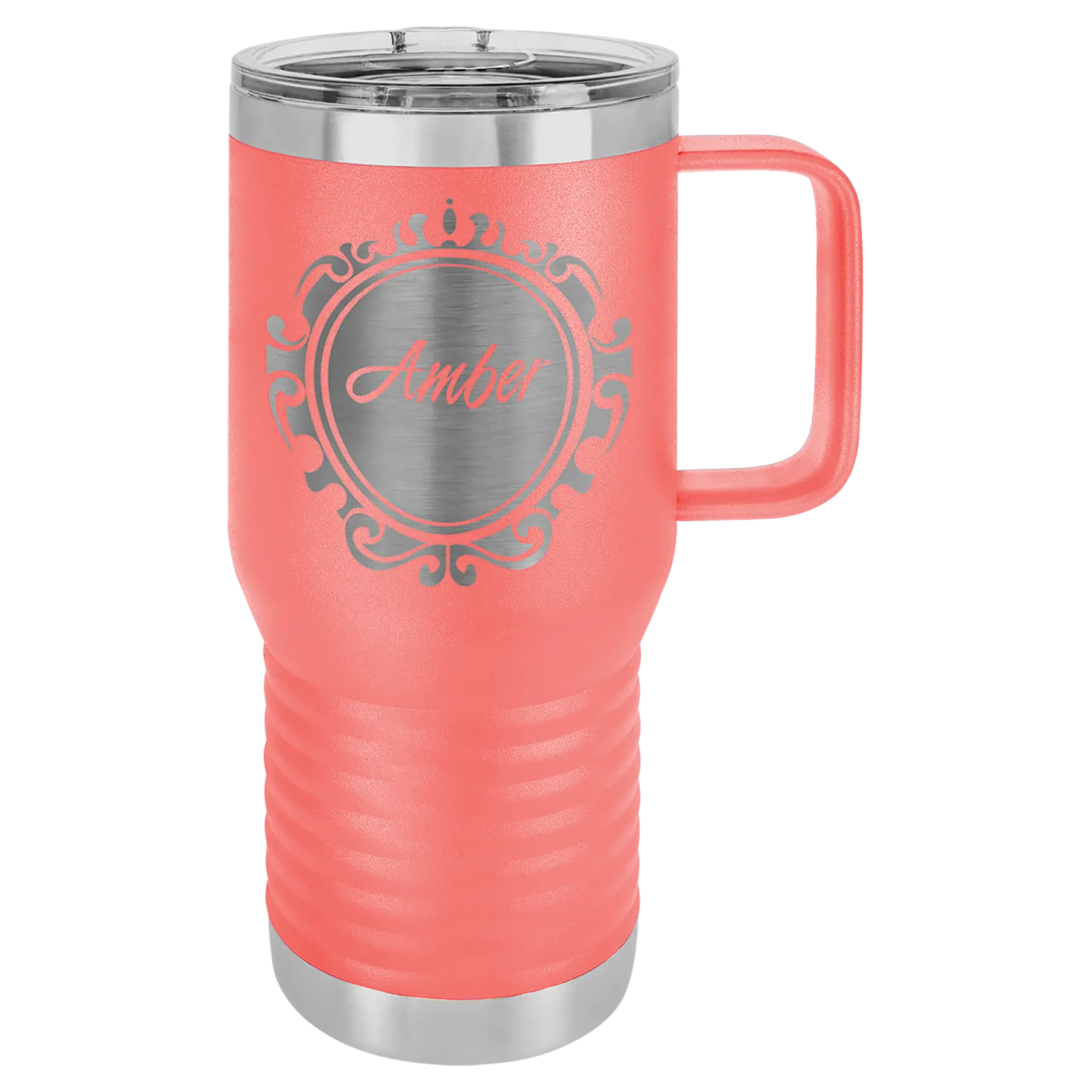 Custom Insulated Stainless Steel Travel Mugs for Business | Logo + Text | Polar Camel® 