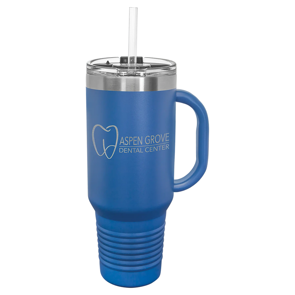 Custom Insulated Stainless Steel Travel Mugs for Business | Logo + Text | Polar Camel® 