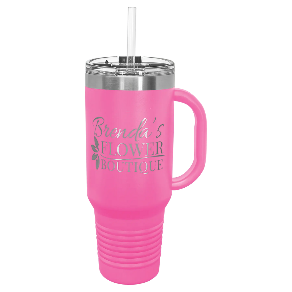 Custom Insulated Stainless Steel Travel Mugs for Business | Logo + Text | Polar Camel® 
