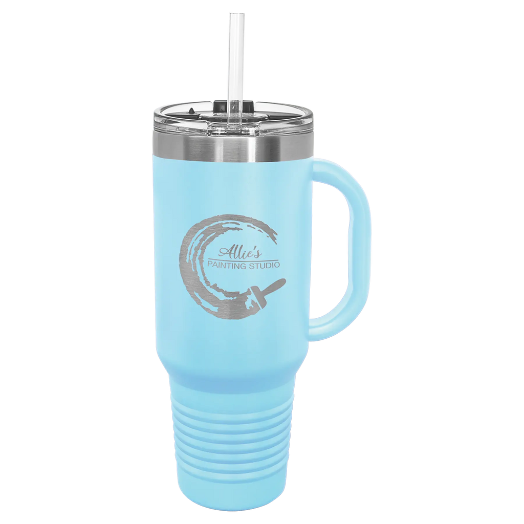Custom Insulated Stainless Steel Travel Mugs for Business | Logo + Text | Polar Camel® 