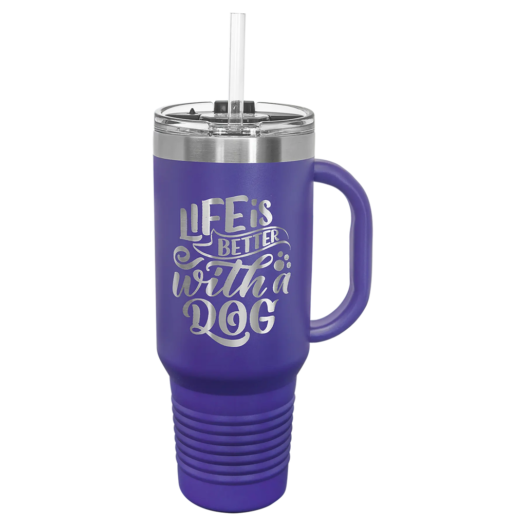 Custom Insulated Stainless Steel Travel Mugs for Business | Logo + Text | Polar Camel® 