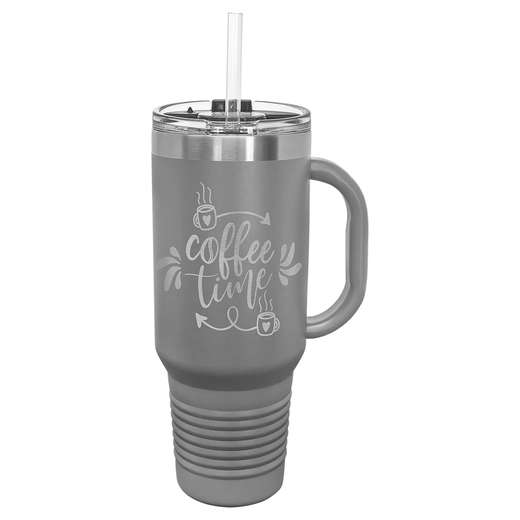 Custom Insulated Stainless Steel Travel Mugs for Business | Logo + Text | Polar Camel® 