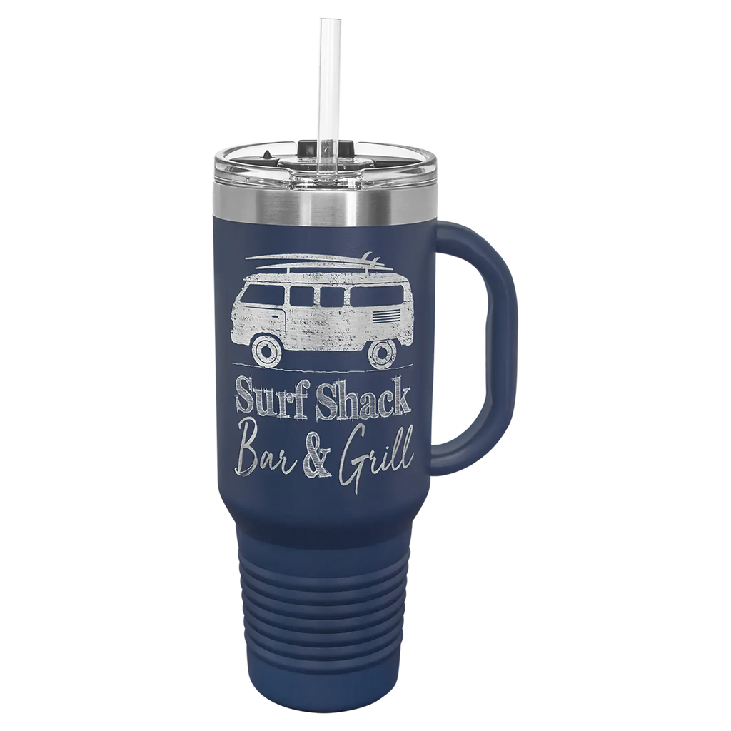 Custom Insulated Stainless Steel Travel Mugs for Business | Logo + Text | Polar Camel® 