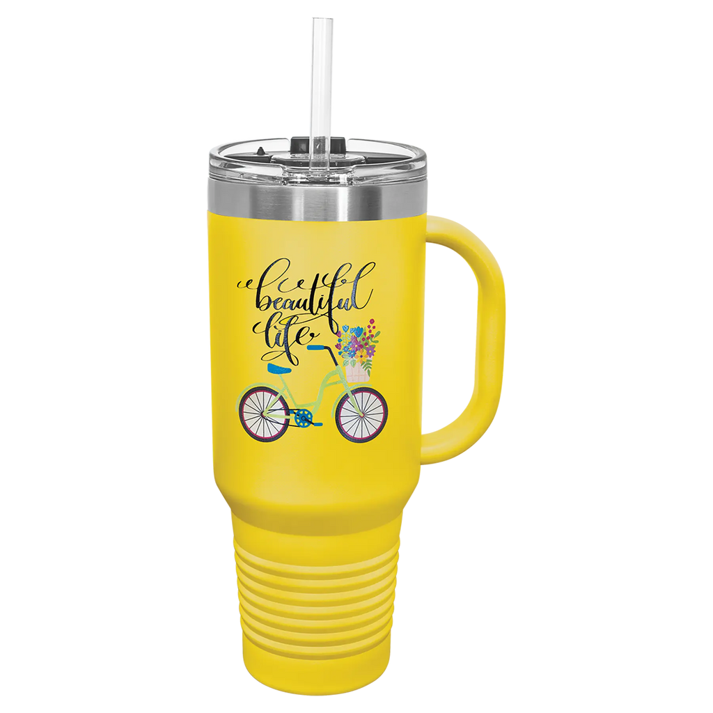 Custom Insulated Stainless Steel Travel Mugs for Business | Logo + Text | Polar Camel® 