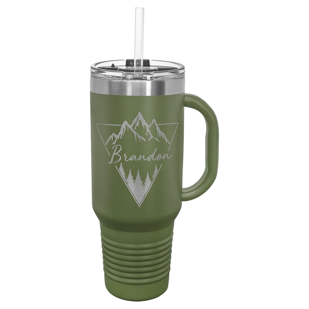 Custom Insulated Stainless Steel Travel Mugs for Business | Logo + Text | Polar Camel® 
