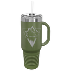 Custom Insulated Stainless Steel Travel Mugs for Business | Logo + Text | Polar Camel® 