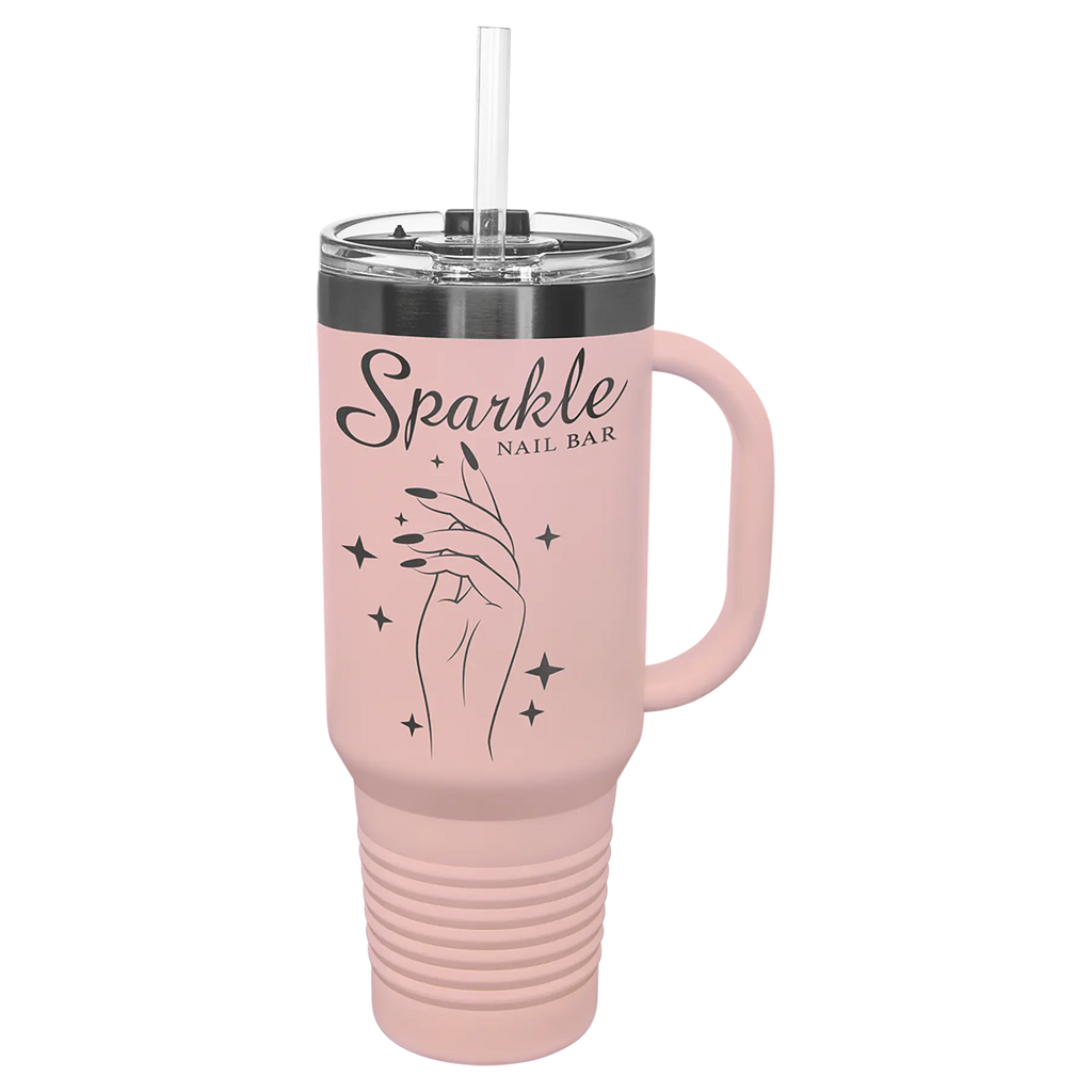 Custom Insulated Stainless Steel Travel Mugs for Business | Logo + Text | Polar Camel® 