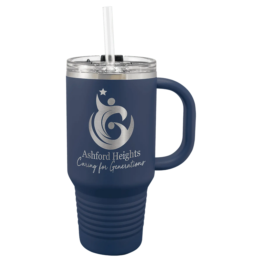 Custom Insulated Stainless Steel Travel Mugs for Business | Logo + Text | Polar Camel® 