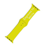 Custom Laser Engraved Silicone Apple Watch Bands 