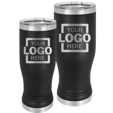 Custom Pilsners for Business | Logo + Text | Polar Camel® Insulated Stainless Steel 