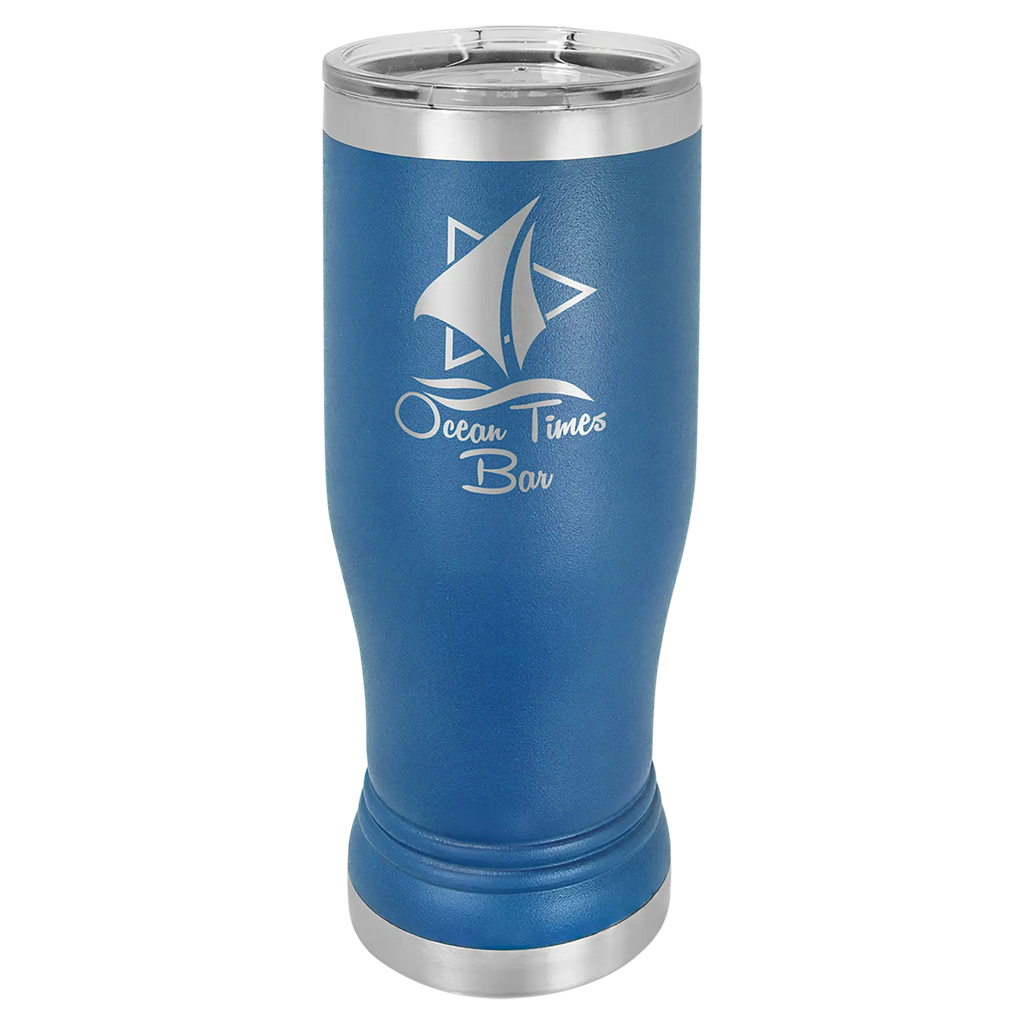 Custom Pilsners for Business | Logo + Text | Polar Camel® Insulated Stainless Steel 