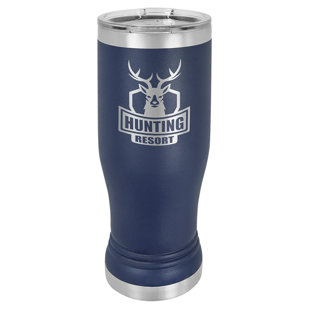 Custom Pilsners for Business | Logo + Text | Polar Camel® Insulated Stainless Steel 