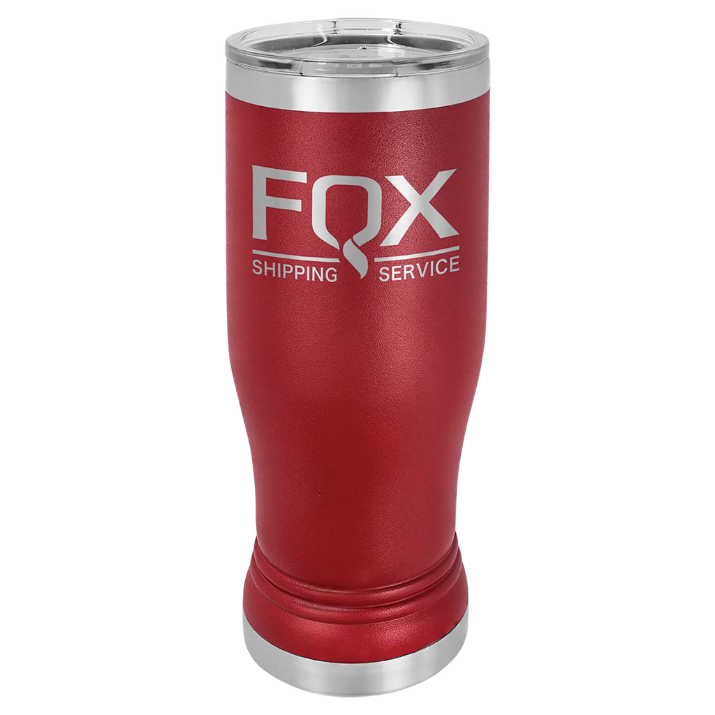 Custom Pilsners for Business | Logo + Text | Polar Camel® Insulated Stainless Steel 