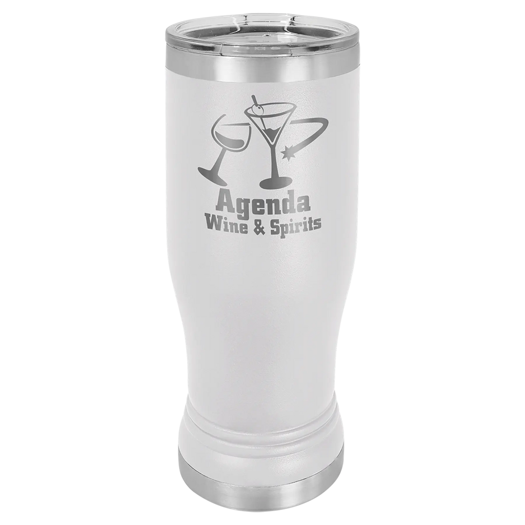 Custom Pilsners for Business | Logo + Text | Polar Camel® Insulated Stainless Steel 