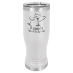 Custom Pilsners for Business | Logo + Text | Polar Camel® Insulated Stainless Steel 
