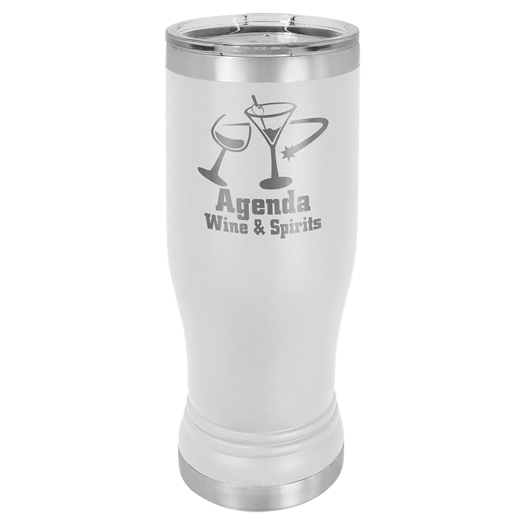 Custom Pilsners for Business | Logo + Text | Polar Camel® Insulated Stainless Steel 